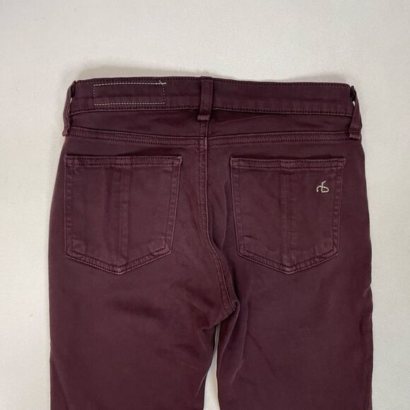 Rag & Bone Legging Jeans Women Size 24 Maroon Red W1503O163 - Picture 5 of 11